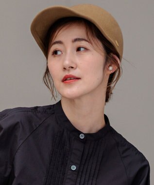 23区 【見上愛さん着用】フェルト キャップ キャメル系