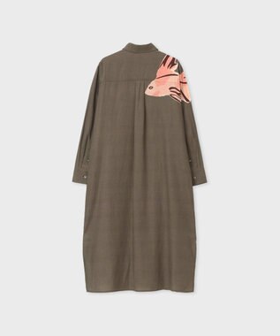 Paul Smith La Peche パネルプリント ワンピース カーキ