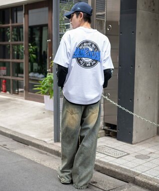 WEGO 【2点セット】アクセ付きアンサンブルグラフィックT（長袖） ホワイト