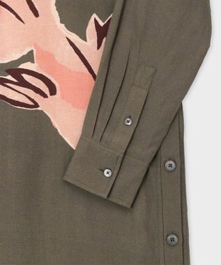 Paul Smith La Peche パネルプリント ワンピース カーキ