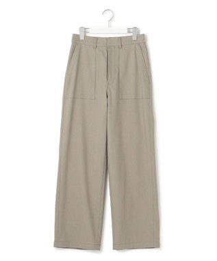 23区 【洗える】スラブツイルストレッチ ベイカー パンツ カーキ系