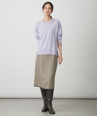 J.PRESS LADIES S 【リバーシブル】リバーチェック スカート ベージュ系