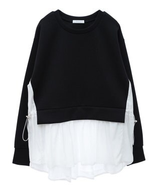 Green Parks ＳｏｆｔＣｕｓｈｉｏｎダンボールドッキングチュニック Black