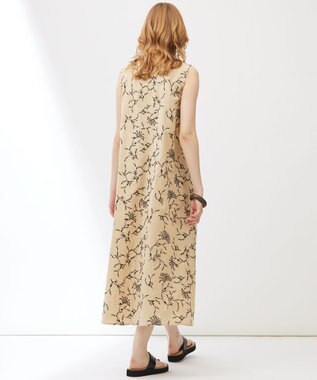 23区 【Indian Factory】フラワーエンブロイダリー ワンピース ベージュ系