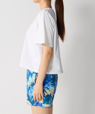 OP／FILA 【Ocean Pacific】裾ブラウジングTシャツ付き４点セット水着 ネイビー