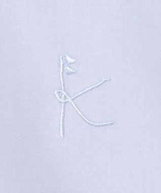 組曲 KIDS 【150-170㎝】 レースリボンタイブラウス サックスブルー