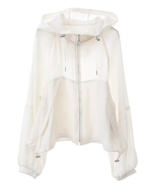 earth music&ecology シアージップパーカー Ivory