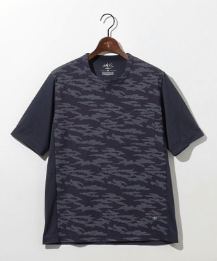 JOSEPH ABBOUD MOUNTAIN 【軽量/ストレッチ】メッシュサッカーカモ アウトドア Ｔシャツ ネイビー系6