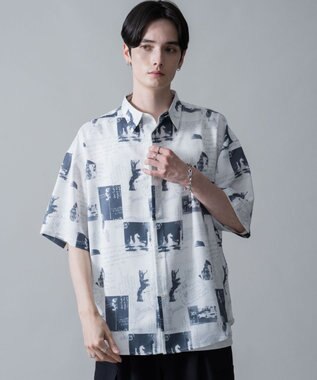 WEGO アムンゼンパターンBIGシャツ（SS） 柄1