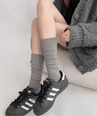 WEGO ユルリブハイソックス ライトグレー