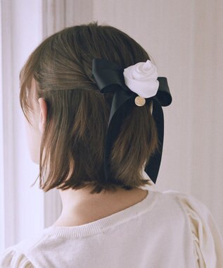 Maison de FLEUR イースターローズリボンバレッタ