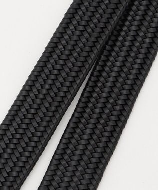 JOSEPH ABBOUD 【キングサイズ・イタリア素材・ストレッチ・日本製】 ストレッチレザー ベルト　30㎜ ブラック系