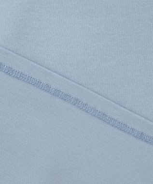 J.PRESS LADIES 【WEB限定カラーあり・接触冷感・UVケア】 スムースジャージー キーネック カットソー サックスブルー系