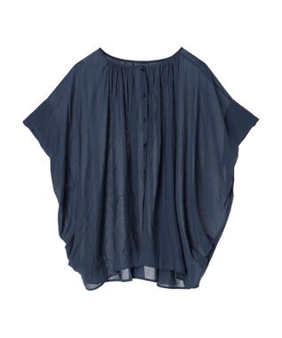 CRAFT STANDARD BOUTIQUE ウ゛ィンテージボイル２ＷＡＹタックブラウス Deep Blue
