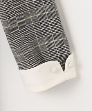 組曲 KIDS 【110-140cm】グレンチェック ワンピース グレー系3