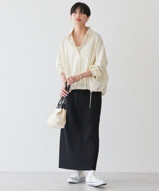 AMERICAN HOLIC 【WEB限定】針抜きテレコタイトスカート Black