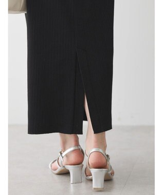 AMERICAN HOLIC 【WEB限定】針抜きテレコタイトスカート Black