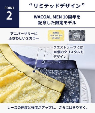 WACOAL MEN 【レースボクサー】 ボクサーパンツ レース フロント快適 