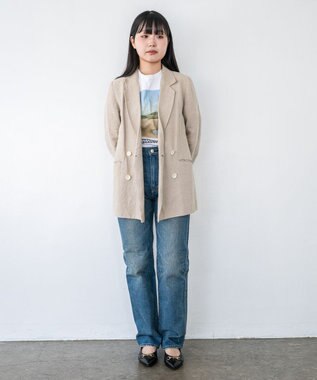 caqu boy`s cutⅡ テーパードストレートデニム USEDWASH 3years