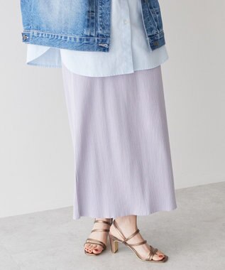 AMERICAN HOLIC 【WEB限定】針抜きテレコタイトスカート Purple