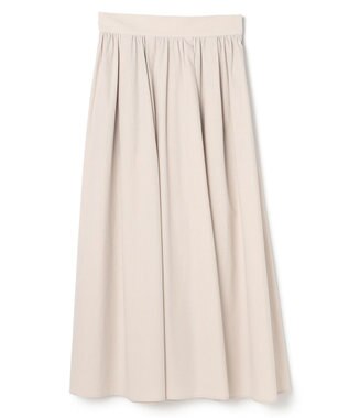 uncrave カラータイプライター フレアスカート ライトベージュ