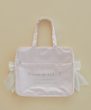 Maison de FLEUR サテンキャリーオンバッグ