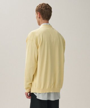 ATON COTTON WASHI KNIT | オーバーサイズニットカーディガン - UNISEX YELLOW