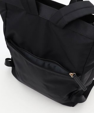 LA BAGAGERIE チャーム付き　ナイロンリュック ブラック