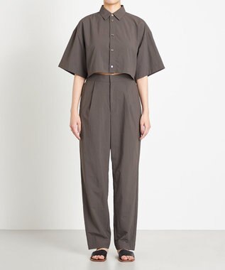 NAVE 【ReNAVE　撥水機能・UVカット・透湿・接触冷感・洗える】ナイロンタスランパンツ グレー系