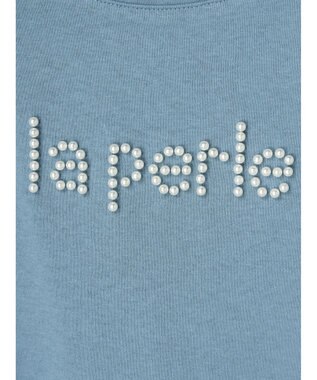 Green Parks ・ＲＡＹ　ＣＡＳＳＩＮ　パールドットロゴＴシャツ Blue