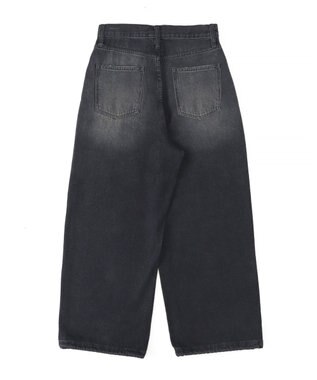 WEGO スーパーバギーダメージデニムパンツ デニムブラックソノタ