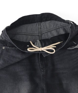 WEGO スーパーバギーダメージデニムパンツ デニムブラックソノタ