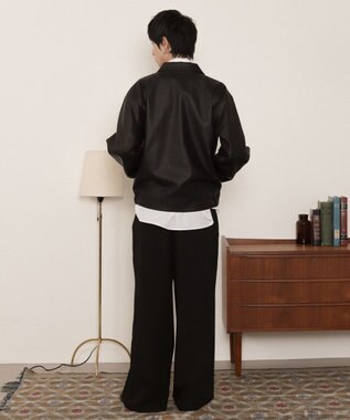 WEGO PUダブルZIPブルゾン ブラック