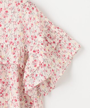 組曲 S 【WEB限定・2SET】フラワープリントアンサンブルニット ピンク系