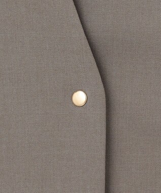 ANY L 【セットアップ可能/ストレッチ】イージーケアジレ モカ