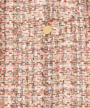 BEIGE， 【Oggi 4月号掲載】TEASEL / オーバーサイズツイードジャケット PINK MIX