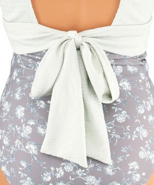 San-ai Resort（三愛水着楽園） 【San-ai Resort×PEACH JOHNコラボ】【ナイスバディ水着】フリルワイヤービキニ　9M・11L グリーングレー