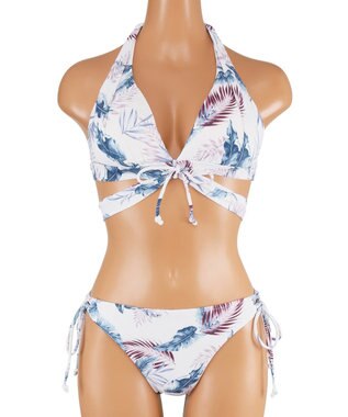 San-ai Resort（三愛水着楽園） 【SALE】ナチュラルだけどしっかり盛れる【ナチュラルアップブラ】　ノンワイヤービキニ　7M・9M ホワイト