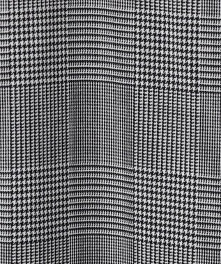 ICB 【洗える】ウール2WAYストレッチ ワイドストレートパンツ グレンチェック系