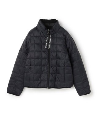 UNFILO 【120-150cm】TAION リバーシブルボア ダウンジャケット(UNISEX) ブラック×ブラック