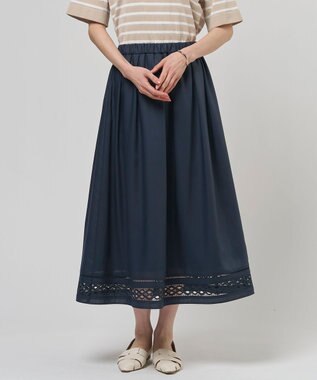 J.PRESS LADIES S スパンソフトクロス刺繍 スカート