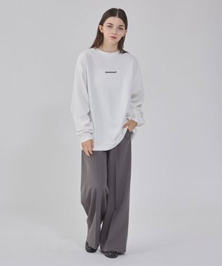 WEGO 【ユニセックス着用/UVカット/軽量/接触冷感//毛玉レス/しわになりにくい/ストレッチ/MLサイズ展開】AIRFUNCTIONシンプルロゴT（しわに ホワイト