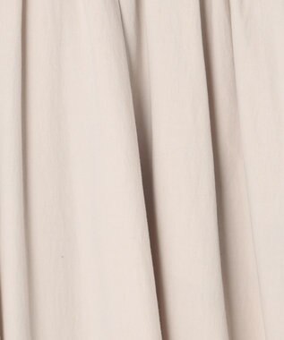 uncrave カラータイプライター フレアスカート ライトベージュ