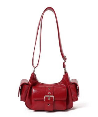 WEGO ハトメベルトポケットショルダー レッド