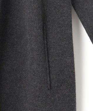 ICB L ミルドウール ロングカーディガン チャコール系