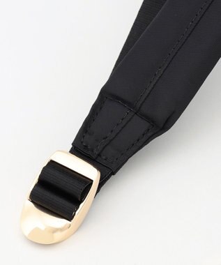 LA BAGAGERIE チャーム付き　ナイロンリュック ブラック