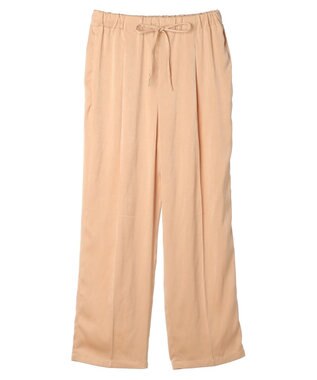 Green Parks つやサテンイージーパンツ Salmon Pink