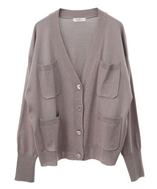 earth music&ecology メニーポケットカーディガン Mocha