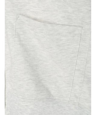 Green Parks ミニ裏毛Ｖネックカーディガン Gray Mixture