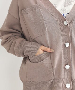 earth music&ecology メニーポケットカーディガン Mocha
